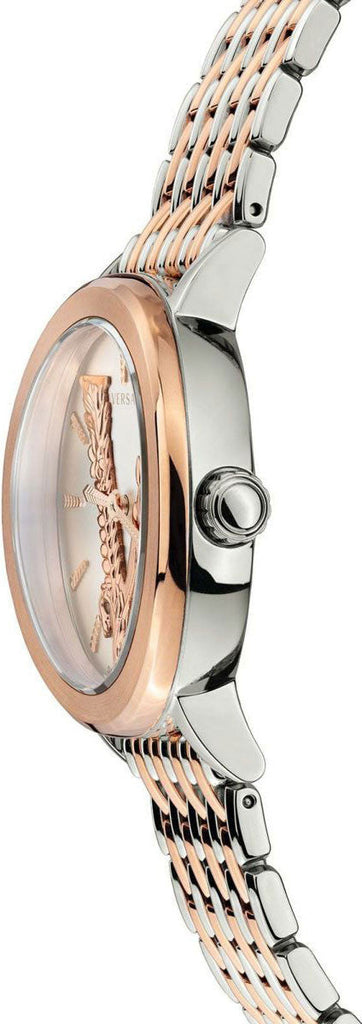 Versace Virtus Quartz White Dial Two Tone Steel Strap Watch for Women - VEHC00519 Buy Now By Versace