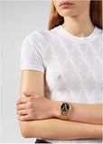 Versace Virtus Quartz Black Dial Gold Steel Strap Watch for Women - VEHC00619 Buy Now By Versace