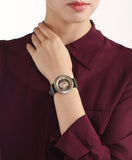 Versace V Metal Icon Gold Dial Black & Silver & Gold Strap Watch for Women - VLC020014 Buy Now By Versace
