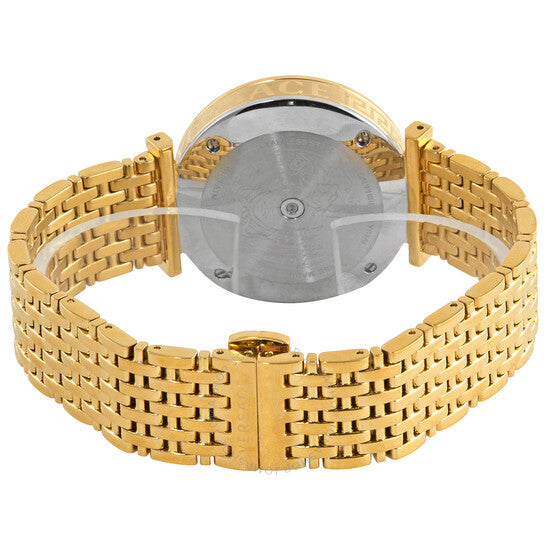Versace V-Twist Black Dial Gold Mesh Bracelet Watch for Women - VELS00819 Buy Now By Versace
