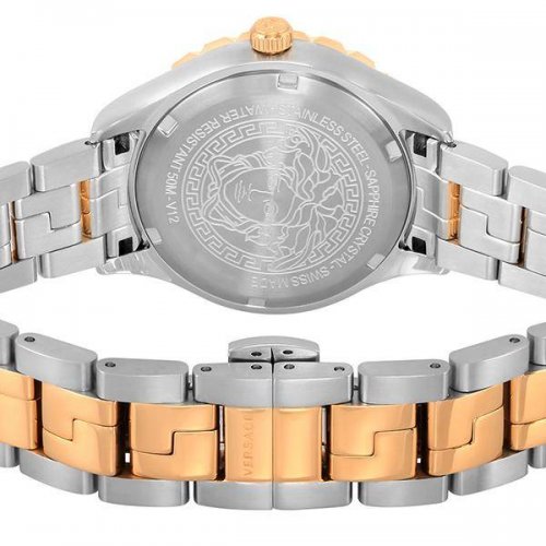 Versace Hellenyium Brown Dial Two Tone Steel Strap Watch for Women - V12040015 Buy Now By Versace