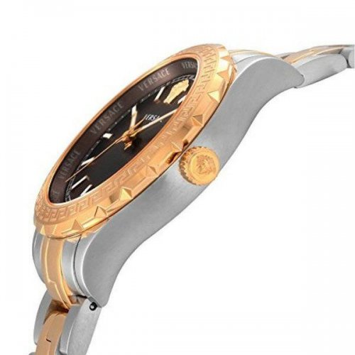 Versace Hellenyium Brown Dial Two Tone Steel Strap Watch for Women - V12040015 Buy Now By Versace