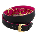 Versace V-Flare Quartz Black Dial Black Leather Strap Watch for Women - VEBN00218 Buy Now By Versace