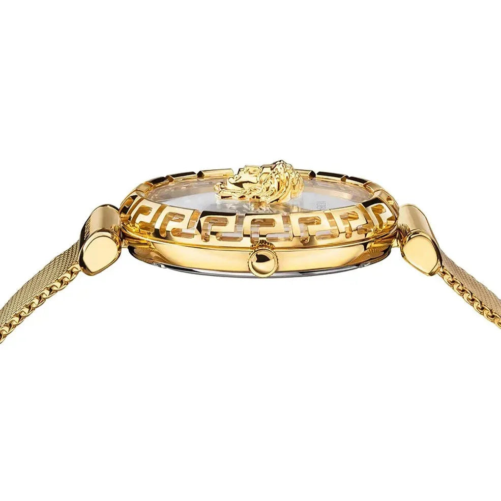 Versace Palazzo Empire Greca White Dial Gold Mesh Bracelet Watch for Women - VEDV00619 Buy Now By Versace