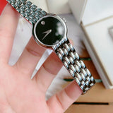 Movado Veturi Quartz Black Dial Silver Steel Strap Watch for Women - 0606338 Buy Now By Movado