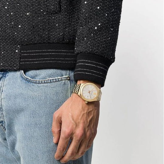 Versace Hellenyium Analog White Dial Gold Steel Strap Watch for Men - VEVK00720 Buy Now By Versace
