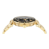 Versace Greca Sport Quartz Black Dial Gold Steel Strap Watch for Men - VEZ300721 Buy Now By Versace