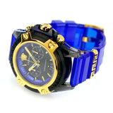 Versace Icon Active Chronograph Black Dial Blue Rubber Strap Watch For Men VEZ700521 Buy Now By Versace