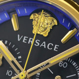 Versace Icon Active Chronograph Black Dial Blue Rubber Strap Watch For Men VEZ700521 Buy Now By Versace