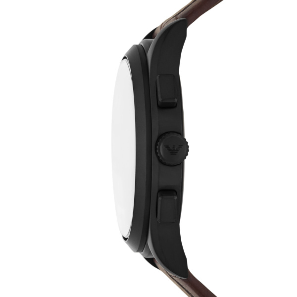 Emporio Armani Paolo Chronograph Black Dial Brown Leather Strap Watch For Men - AR11549 Buy Now By Emporio Armani