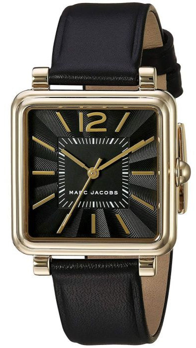 Marc Jacobs Vic Black Dial Black Leather Strap Watch for Women - MJ1522 Buy Now By Marc Jacobs