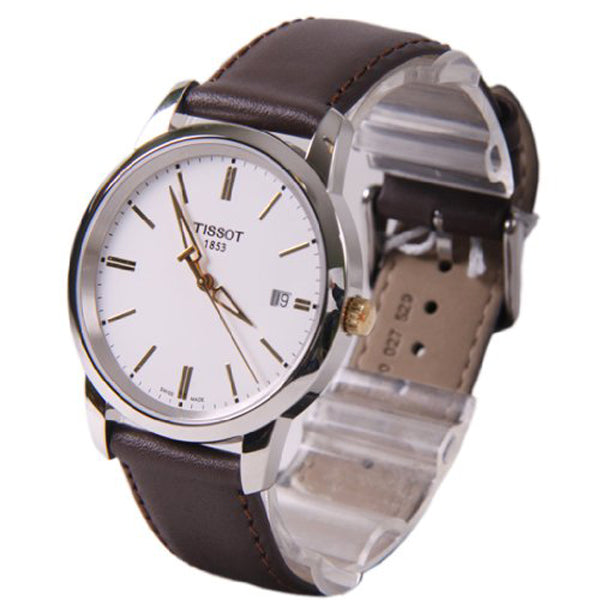 Tissot T Classic Dream White Dial Brown Leather Strap Watch for Men - T033.410.26.011.01 Buy Now By Tissot