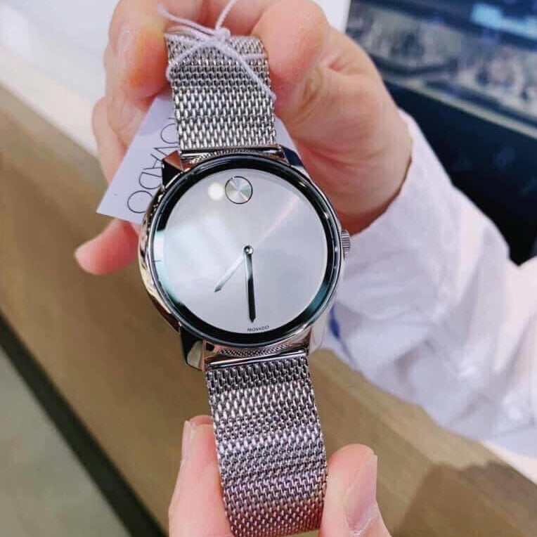 Movado Bold Silver Dial Silver Mesh Bracelet Watch For Women - 3600241 Buy Now By Movado