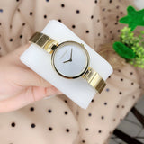 Calvin Klein Authentic Silver Dial Gold Steel Strap Watch for Women - K8G23546 Buy Now By Calvin Klein