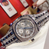 Bulova Crystal Collection Phantom Silver Dial Silver Steel Strap Watch for Men - 96C002 Buy Now By Bulova