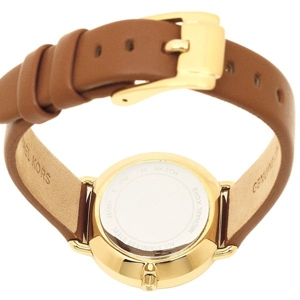 Michael Kors Portia Quartz White Dial Brown Leather Strap Watch For Women - MK2734 Buy Now By Michael Kors