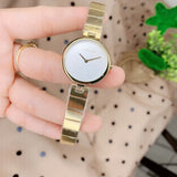 Calvin Klein Authentic Silver Dial Gold Steel Strap Watch for Women - K8G23546 Buy Now By Calvin Klein