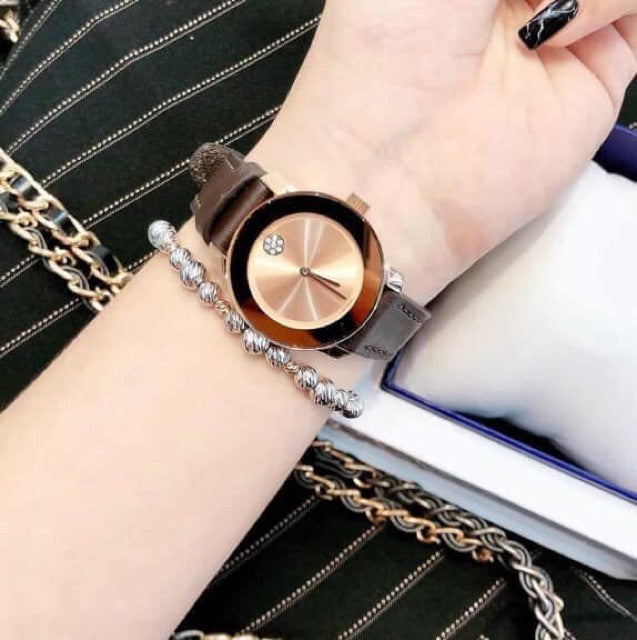 Movado Bold Rose Gold Dial Brown Leather Strap Watch for Men - 3600395 Buy Now By Movado