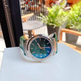 Salvatore Ferragamo F-80 Classic Green Dial Green Leather Strap Watch for Men - SFDT00519 Buy Now By Salvatore Ferragamo