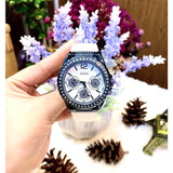 Guess Starlight Diamonds Silver Dial White Rubber Strap Watch for Women - W0846L7 Buy Now By Guess