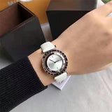 Michael Kors Averi Silver Dial White Leather Strap Watch for Women - MK2524 Buy Now By Michael Kors