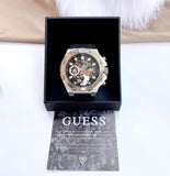 Guess Third Grear Multi Function Black Dial Black Rubber Strap Watch for Men- GW0334G1 Buy Now By Guess