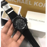 Michael Kors Dylan Black Dial Black Rubber Strap Watch for Men - MK8152 Buy Now By Michael Kors