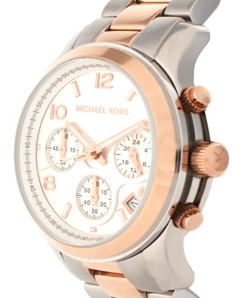 Michael Kors Runway Silver Dial Two Tone Steel Strap Watch for Women - MK5315 Buy Now By Michael Kors