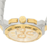 Versace Dylos Chronograph Silver Dial Two Tone Steel Strap Watch for Men - VQC030015 Buy Now By Versace
