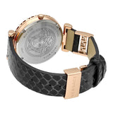 Versace Palazzo Empire Greca Black Dial Black Leather Strap Watch for Women - VEDV00719 Buy Now By Versace