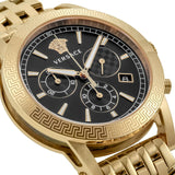 Versace Sport Tech Chronograph Black Dial Gold Steel Strap Watch for Men - VELT00419 Buy Now By Versace