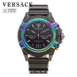 Versace Icon Active Chronograph Quartz Black Dial Black Steel Strap Watch For Men - VEZ701022 Buy Now By Versace