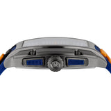 Versace Iconic Dominus Chronograph Blue Dial Blue Rubber Strap Watch For Men - VE6H00323 Buy Now By Versace