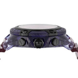 Versace Icon Active Chronograph Black Dial Purple Rubber Strap Watch For Men - VEZ701423 Buy Now By Versace