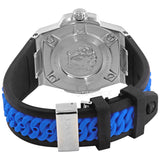 Versace Chain Reaction Quartz Blue Dial Blue & Black Leather Strap Watch for Men - VEDY00119 Buy Now By Versace
