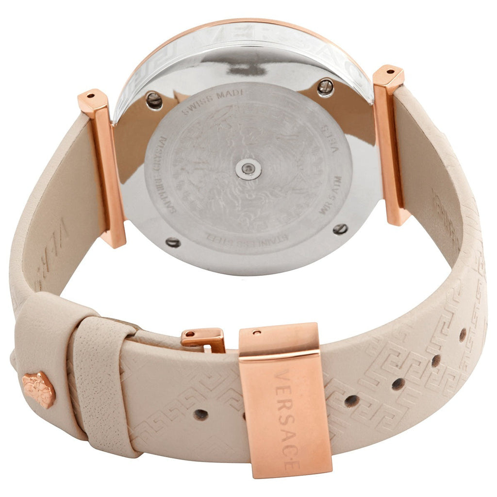 Versace V-Twist White Dial White Leather Strap Watch for Women - VELS00419 Buy Now By Versace