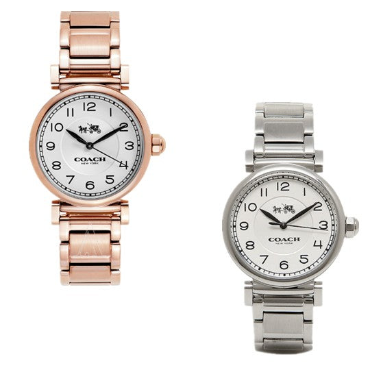 Coach Madison White Dial Silver Steel Strap Watch for Women - 14502394 Buy Now By Coach