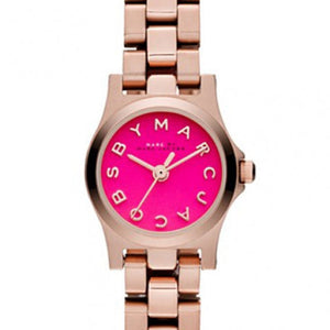 Marc Jacobs Henry Dinky Pink Dial Rose Gold Steel Strap Watch for Women - MBM3203 Buy Now By Marc Jacobs