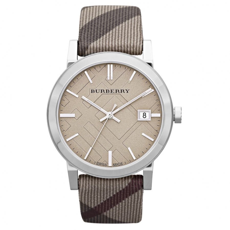 Burberry The City Nova Beige Dial Grey Leather Strap Watch for Women - BU9023 Buy Now By Burberry