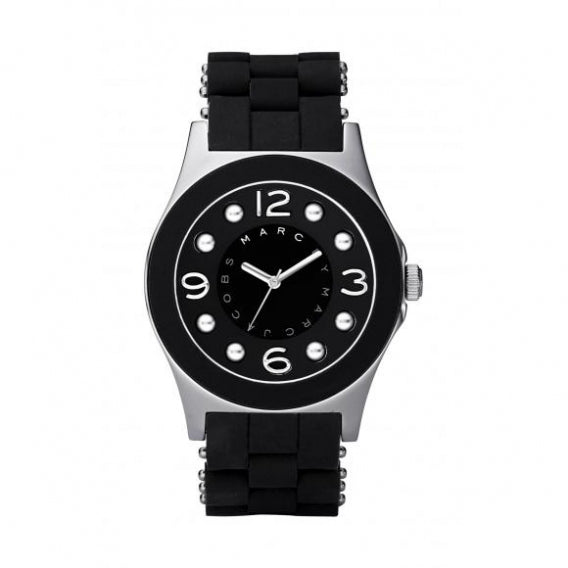 Marc Jacobs Pelly Black Dial Black Silicone Strap Watch for Women - MBM2544 Buy Now By Marc Jacobs