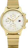 Tommy Hilfiger Blake White Dial Gold Steel Strap Watch for Women - 1781905 Buy Now By Tommy Hilfiger
