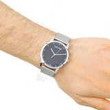 Calvin Klein City Chronograph Black Dial Silver Mesh Bracelet Watch for Men - K2G2G121 Buy Now By Calvin Klein