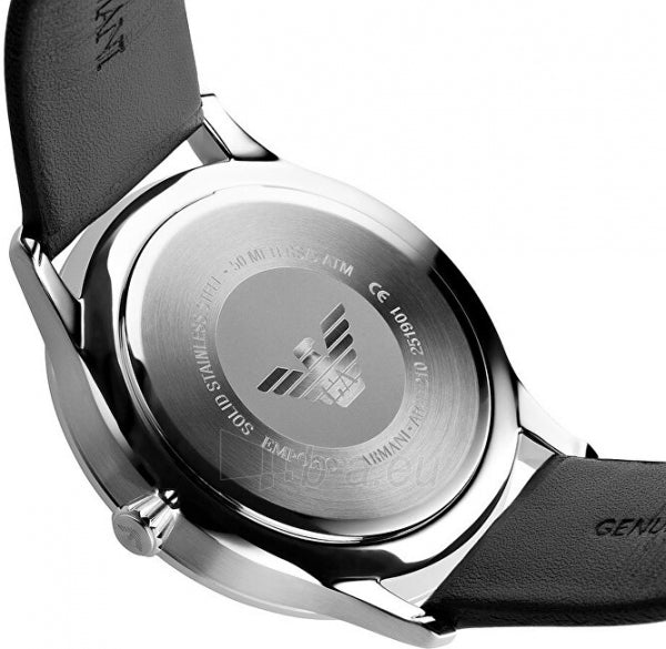 Emporio Armani Giovanni Analog Black Dial Black Leather Strap Watch For Men - AR11210 Buy Now By Emporio Armani