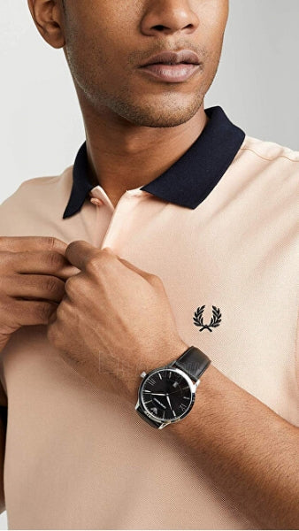 Emporio Armani Giovanni Analog Black Dial Black Leather Strap Watch For Men - AR11210 Buy Now By Emporio Armani