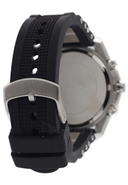 Guess Intrepid Chronograph Black Dial Two Tone Steel Strap Watch for Men - W0167G1 Buy Now By Guess