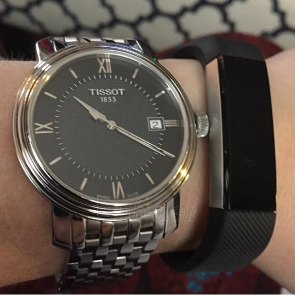 Tissot T Classic Bridgeport Black Dial Silver Steel Strap Watch For Men - T097.410.11.058.00 Buy Now By Tissot