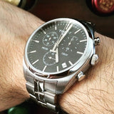 Tissot T Classic PR 100 Chronograph Black Dial Silver Steel Strap Watch for Men - T101.417.11.051.00 Buy Now By Tissot