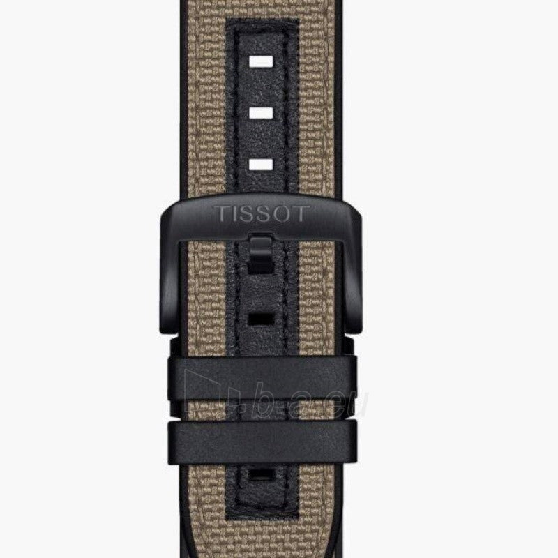 Tissot Supersport Chrono Black Dial Beige Nylon Strap Watch For Men - T125.617.37.051.01 Buy Now By Tissot