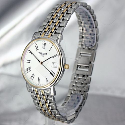 Tissot T Classic Desire White Dial Two Tone Watch For Men - T52.2.481.13 Buy Now By Tissot