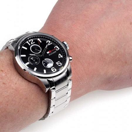 Tommy Hilfiger Jackson Quartz Black Dial Silver Steel Strap Watch for Men - 1791243 Buy Now By Tommy Hilfiger